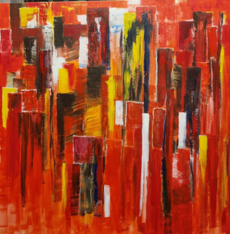 Carré jaune 80x80