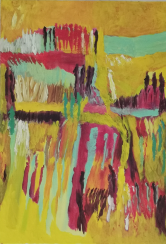 Colline Jaune 50x70
