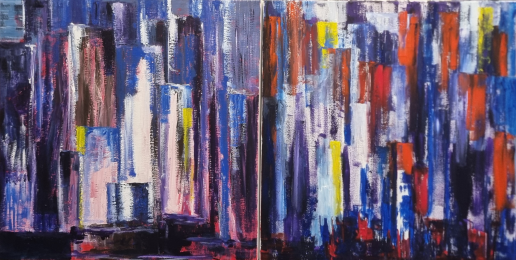 Composition XVIII 2x50x50