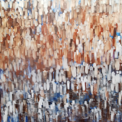 Foule 100x100